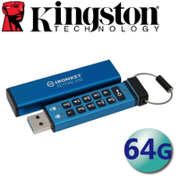 Kingston 金士頓 64G USB3.2 IKKP200 數字鍵加密 隨身碟 64GB