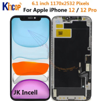 JK Incell LCD For Apple iPhone 12 Pro A2407 A2403 LCD Display Touch Screen Panel Digitizer For iPhone 12 12pro LCD Repair parts