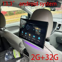 13.3 Inch Android 2GB+32GB Car Headrest Monitor 4K 1080P Screen Mirroring Link Video Player WIFI/FM/Bluetooth/USB/SD/HDMI