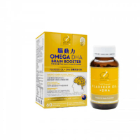 OmekaNZ 奧米卡．紐西蘭 腦動力-亞麻籽油及草本DHA 1000mg 60caps