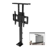 New Motorized Hidden TV Cabinet Lift Electrically Height-Adjustable TV Bracket for Installation 32-70 Inches with Remote Control