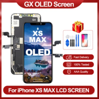 100% Original GX OLED Pantalla For iPhone XS MAX LCD Display Touch Screen For iPhone XS MAX Hard OLED