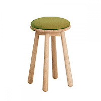 hoi! 實木蘑菇小圓凳-綠色 (H014226039)