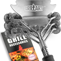 GRILLART Grill Brush and Scraper Bristle Free - Safe BBQ Brush for Grill -Stainless Grill Grate Clea