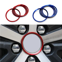 4pcs Wheel Hub Cover Sticker for Peugeot 307 206 308 207 406 407 408 Refitting Accessories Styling