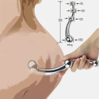 Stainless Steel Anal Butt Plug Dildo Prostate Spot Metal Anal Beads Plug P-spot Prostate Massager Stick Vaginal Sex Toys