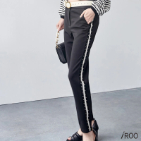【iROO】側邊裝飾長褲