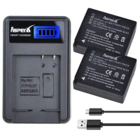 BLG10E DMW-BLG10 BLG10PP BLE9 BLE9E BLE9PP Camera Battery Bateria + USB Charger for Panasonic Lumix DMC GF6 GX7 GF3 GF5 BLE9