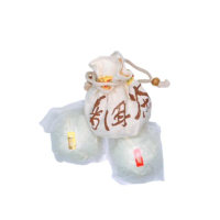 【茶韻】普洱茶90年代陳期20年典藏歲月熟沱100g*2個茶葉禮盒(極品老茶 附小麻袋*2)