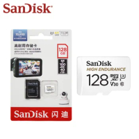 SanDisk High Endurance microSD Card 32GB 64GB 128GB 256GB microSDXC Memory Card with Adapter for Dash cams home security cameras