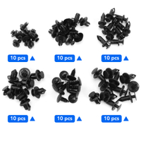 6 Size 60Pcs Auto Fastener Clips Vehicle Retainer Rivet Door Panel for Audis TT B8 A1 A3 A4 B5 B6 B7