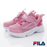 FILA斐樂頂級童鞋-輕量慢跑鞋2-J823V-511粉(中小童段/中大童段