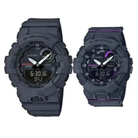 JAM COUPLE CASIO ANALOG DIGITAL ORIGINAL RESIN BLACK CASIO G-SHOCK GBA-800-8A GMA-B800-8A GSHOCK GBA