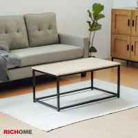 【RICHOME】莫里斯茶几桌/客廳桌/和室桌/鐵管桌(極簡工業風)