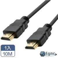 【UniSync】 HDMI轉HDMI高畫質4K影音認證傳輸線 10M