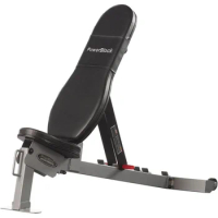 POWERBLOCK Sport Bench, Workout Bench, 5 Position Adjustable Bench &amp; Seat, Built-in Wheels &amp; Handle Kit, Innovative Work