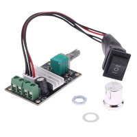 มอเตอร์ PWM ควบคุมความเร็วมอเตอร์ DC 6V 12V 24V 3A ปรับความเร็วได้มอเตอร์ขับ DC ย้อนกลับไปข้างหน้า