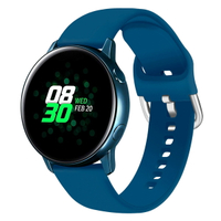 優樂悅~適用三星 Galaxy Watch Active/42mm手表 官方款純色硅膠表帶腕帶