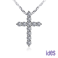 【ides 愛蒂思】情人送禮 精選設計經典十字架鑽石項鍊（大）