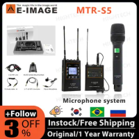 E-IMAGE MTR-S5 True Diversity UHF dual channels Wireless microphone system for dslr camera video camera