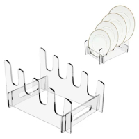 Dish Drying Rack, Arcylic Dish Drainer, Large Capacity Storage Space Saver, Single Tier Dish Holder