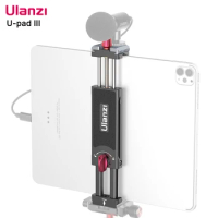 VIJIM Ulanzi U-pad III Tablet Holder Clamp Clip for iPad pro air mini 2 3 4 Universal Clip Tripod Mount for iPhone 3.93-9 inch