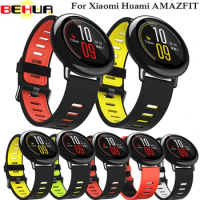 BEHUA Watch Strap Band For Xiaomi Huami Amazfit Stratos Pace 2 3 2S Smartwatch Replacement Wristband 22mm Sports Silicone Correa