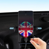 Wireless Charger Car Navigation Holder Mobile Phone Stand Bracket For MINI Cooper R60 R61 Auto styling Decoration Accessories