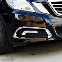 【IDFR】Benz 賓士 E W212 2009-2010 鍍鉻銀 前保桿飾框 霧燈框 飾貼(車燈框 保險桿飾框 霧燈框)