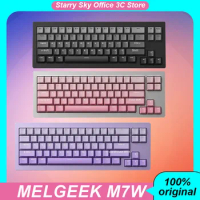 MONSGEEK M7W Mechanical Keyboard Aluminum Gradient Dyeing Rgb Hot-Swap 3mode Wireless USB Bluetooth PC Gaming Keyboard Accessory
