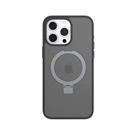 SwitchEasy  iPhone 15 Pro Max MagStand M 磁吸指環支架手機殼（兼容 MagSafe） 黑色