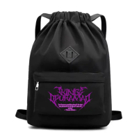 Tas Serut Pria Wanita Bahan Cordura Anti Air Motif Metal