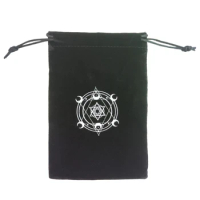 Tarots Pad Astrolabe Thick Altar Divination Pendulum Divination Tablecloth Prop Board Game Velvet Jewelry Storage Pouch G99D