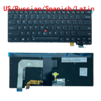 New US Russian Spanish Latin Laptop Backlit Keyboard For Lenovo Thinkpad 13 S2 2nd T460s 01YR088 01EN887 01YR078-KR 01YT176