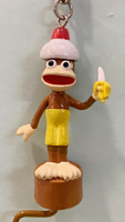 【震撼精品百貨】Curious George  好奇的喬治猴  日本喬治猴 吊飾/鑰匙圈-香蕉#01629 震撼日式精品百貨