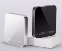 Hero 靈智義式電子秤 LED點陣鋼化玻璃流速咖啡電子秤 精確至0.1g-黑/白/胡桃木--【良鎂餐飲咖啡】