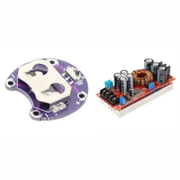 1 Pcs Lilypad Coin Cell Battery Holder CR2032 Battery Mount Module &amp; 1 Pcs 1200W DC Converter Boost Power Supply Module
