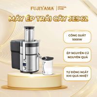 [AFF] Máy Ép Trái Cây Fujiyama JE962 - Thân Thép Không Gỉ - Công Suất Khủng 1000W - Ép Kiệt Bã - Thá