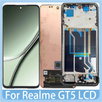 6.74" Original AMOLED For Realme GT5 LCD Touch Screen Assembly Digitizer Replacement Part For Realme GT5 240W LCD With Frame