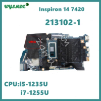 213102-1 With i5-1235U i7-1255U CPU Laptop Motherboard For Dell Inspiron 14 7420 2-in-1 Mainboard CN 0DNRR6 0MPPFT Fully Tested