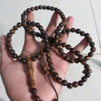 TASBIH FOSIL AKAR GALIH KAYU GAHARU WANGI KALIMANTAN