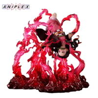 In Stock Original ANIPLEX+ Demon Slayer Kamado Nezuko Anime Figure Blast Blood Demon 20Cm Action Model Toys for Boys Gift