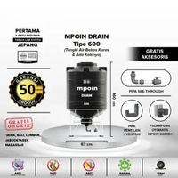 Tangki Air / Tandon / Toren MPOIN Plus 600 Drain Hitam
