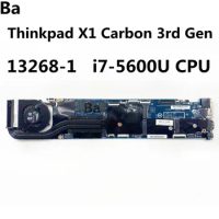 For Lenovo Thinkpad X1 Carbon 3rd Gen Laptop motherboard CPU I7-5600U 16GB 13268-1