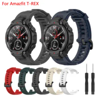 20mm Silicone WatchBands for Amazfit T-REX Smart watch Wristband Strap accessories for Xiaomi Huami Amazfit T rex watchbands