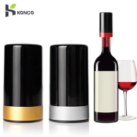 Electric Wine Stopper,Reusable Smart Vacuum Preservation Saver Automatic Wine Sealed Cork Stopper Portable Wine Stopper Bar Tool