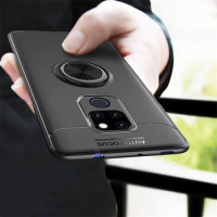 Huawei Mate 20 X Mate20X EVR L29 Case Car Holder Magnetic Ring Back Cover for Huawei Mate 20 X 5G EVR N29 Soft TPU Silicon Coque