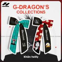 Khăn Bandana G-DRAGON Nản To 60x60cm Unisex, khăn bandana hoa cúc trắng