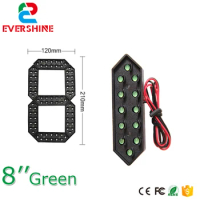8" Green Color 7 Seven Segment LED Number Module Gas Price LED Display Signs Diesel Price Digital Module LED Outdoor