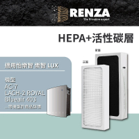 【RENZA】適用LUX 怡樂智 樂智 AC-7 LACH-2 ROYAL 空氣清淨機(HEPA+活性碳 classic 450E 490i 480i 405)